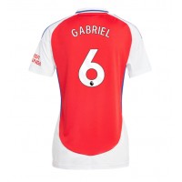 Camiseta Arsenal Gabriel Magalhaes #6 Primera Equipación Replica 2024-25 para mujer mangas cortas